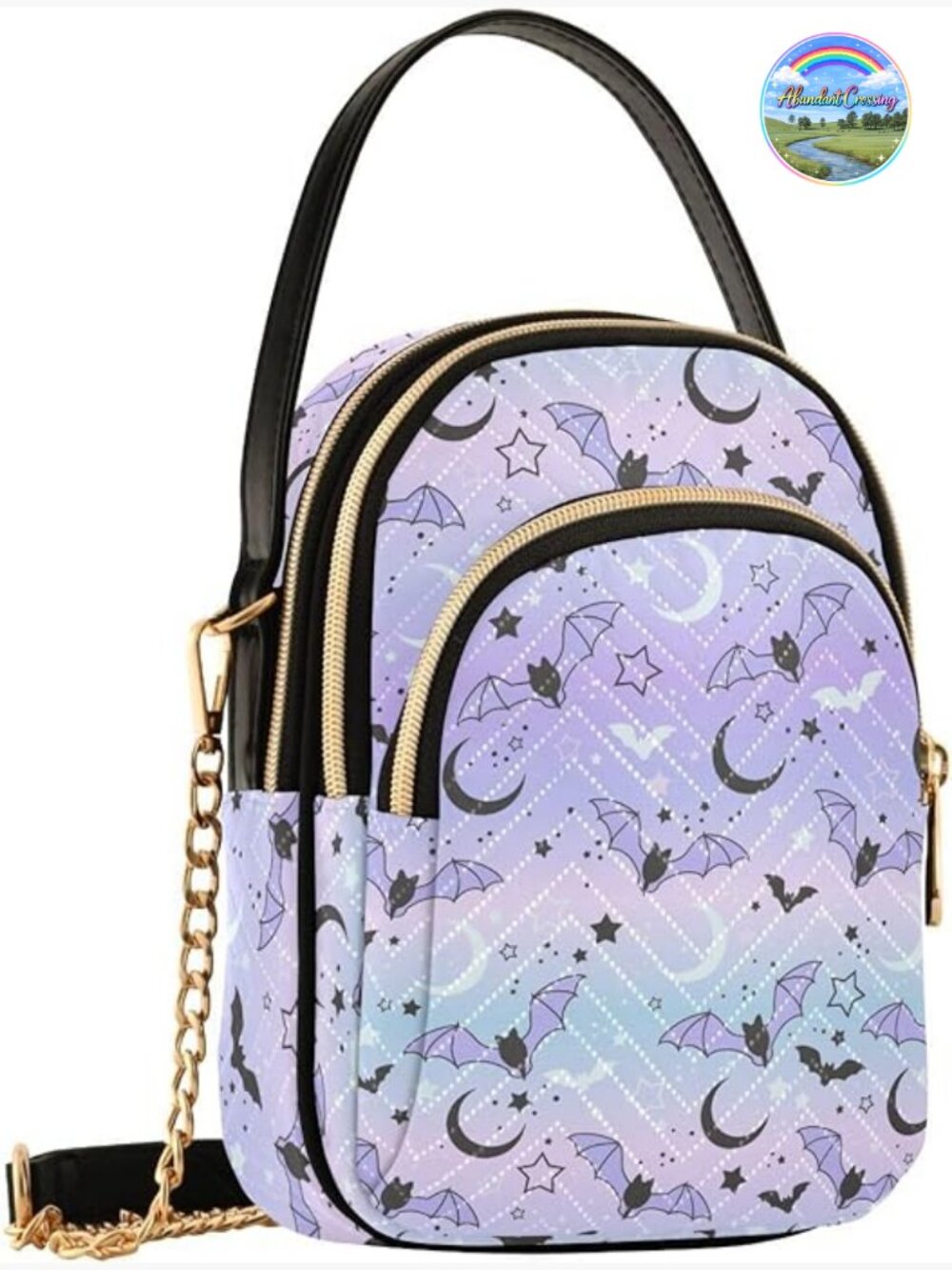 Quilted Crossbody Cell Phone Shoulder Purse Wallet Detachable Chain Bag PU